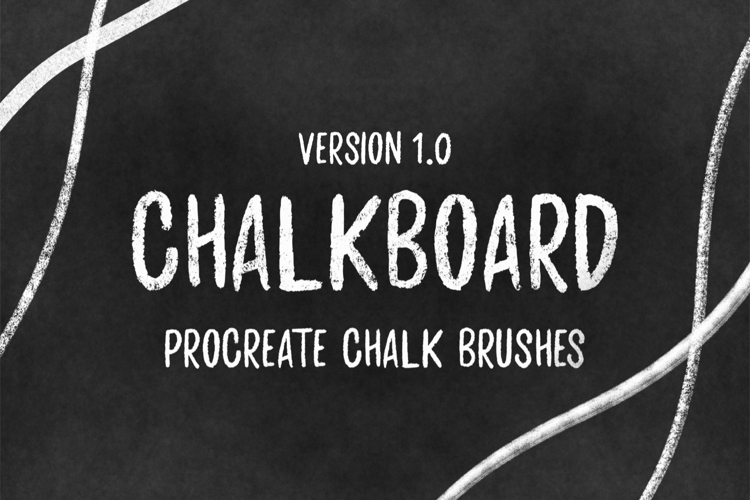 Chalkboard 1.0 for Procreate | 19 Chalk Brushes