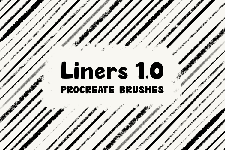 Liners 1.0 Procreate Brushes | 13 Textured Line Brushes