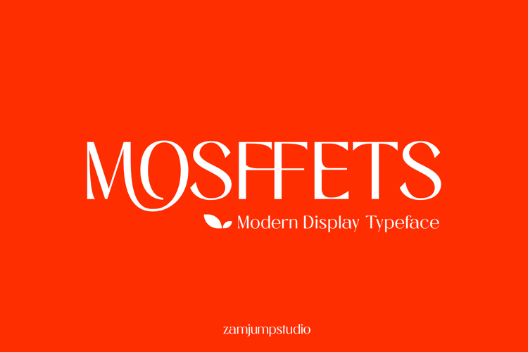 Mosffets - Modern Display Typeface