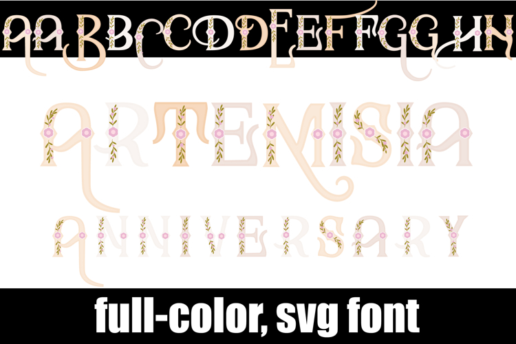 Artemisia Anniversary Color Font