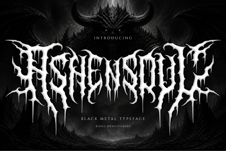 Ashensoul | Black Metal Font