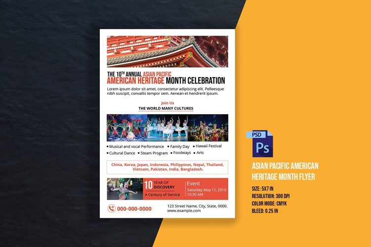 Asian Pacific American Heritage Month Flyer