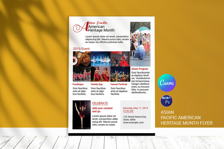 Asian Pacific american heritage Month Flyer