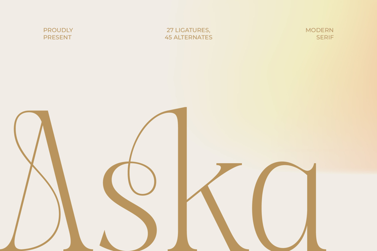 Aska - Modern Serif Font