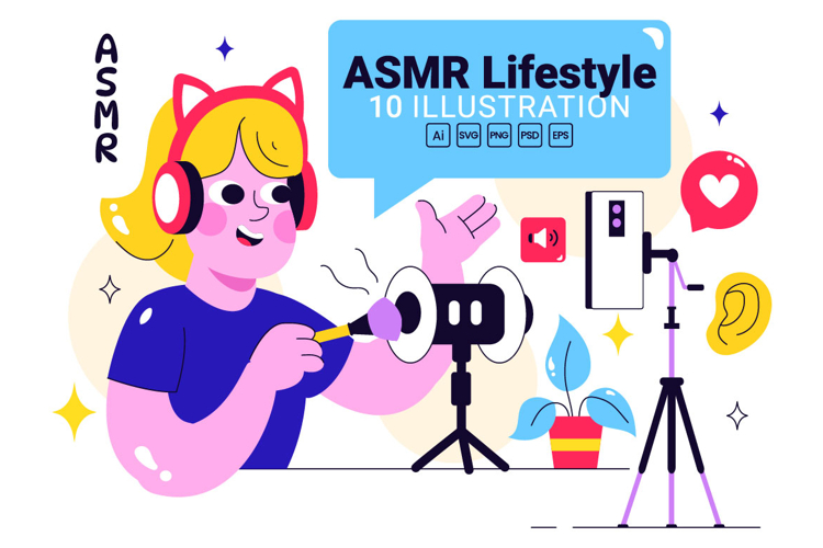 10 ASMR Lifestyle Illustration