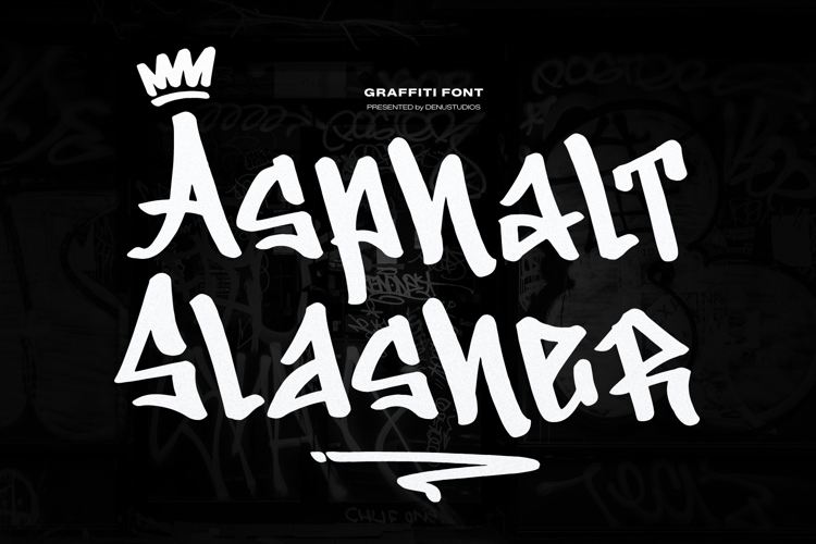 Asphalt Slasher | Graffiti Font