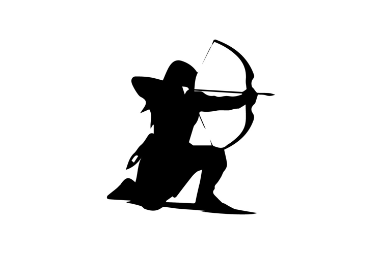 Assassin Archer Silhouette Illustration Design