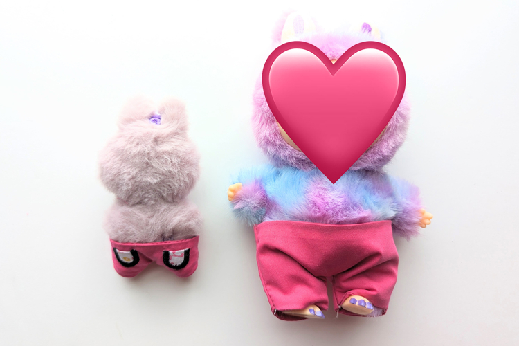 Pants with Pockets for Plush Monster Toy ITH Applique