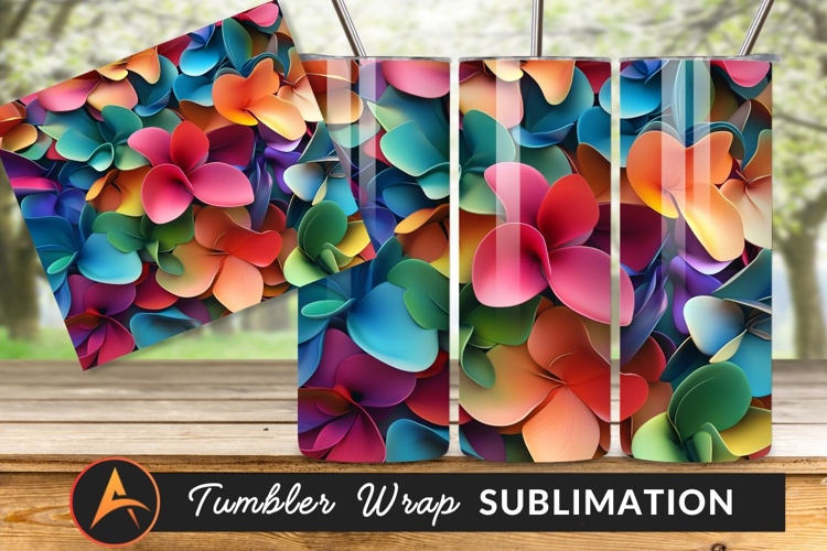 Colorful Petal Abstract Illustration For Tumbler Png