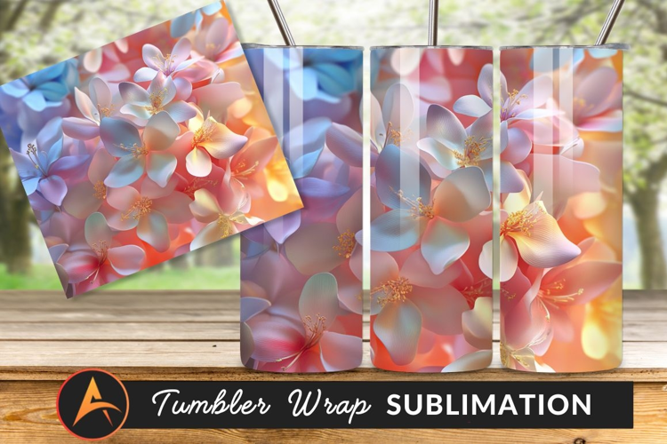 Pastel Flowers Soft Focus Gentle Light Tumbler