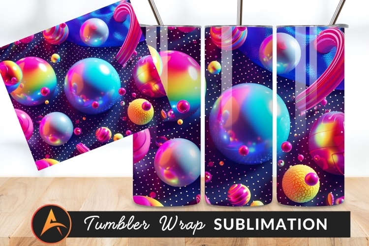 Abstract Spheres Tumbler Png Graphic Design
