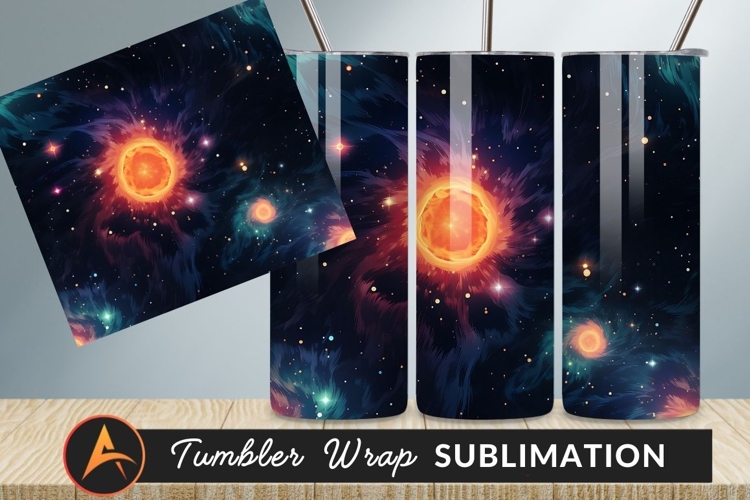 Colorful Nebulae And Stars In Deep Space Tumbler