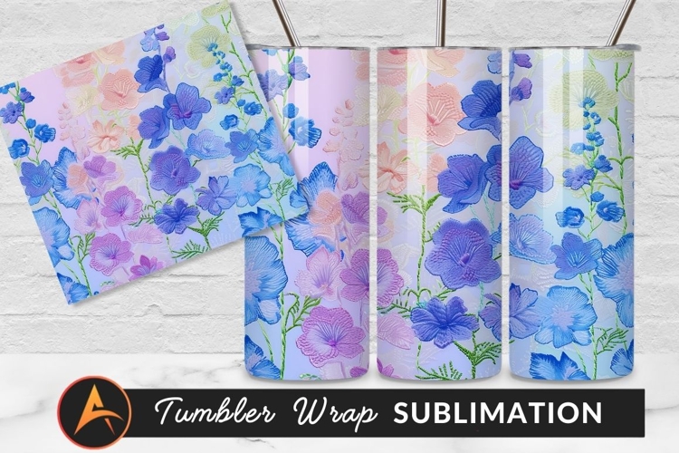 Pastel Floral Arrangement Tumbler Png Image