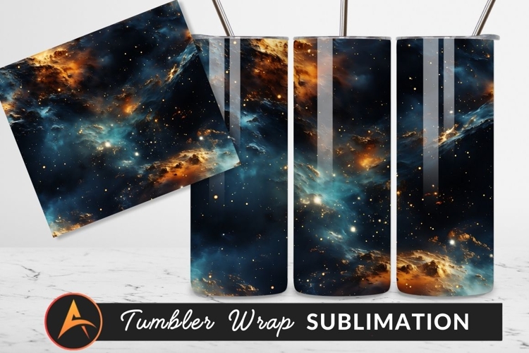 Cosmic Clouds Deep Space Galaxy Tumbler Png