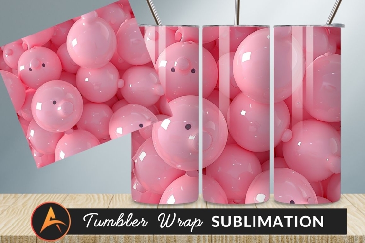 Pink Pig Tumbler Png Ball Pit Crowd