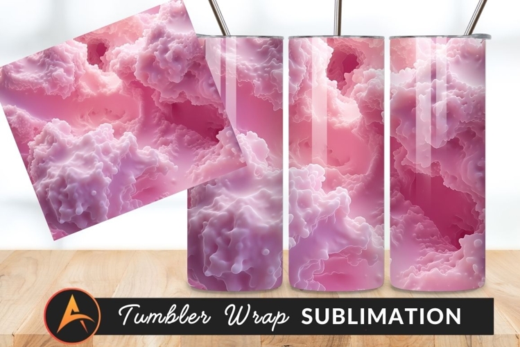 Pink Abstract Texture Smooth Material Tumbler Png