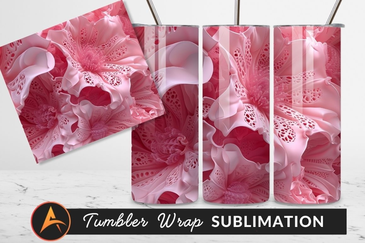 Pink Organic Structure Fractal Art Abstract Design
