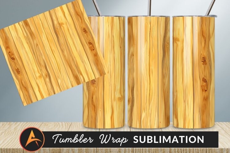 Light Brown Wooden Planks Background Tumbler Png example image 1