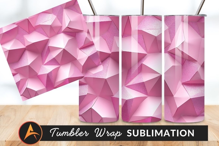 Pink Geometric Tumbler Png Background Texture
