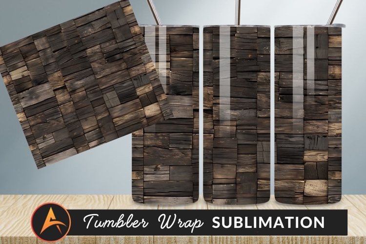 Dark Wood Panel Wall Tumbler Png