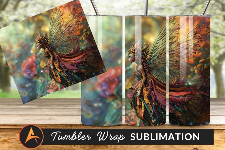 Fantasy Fairy With Wings Tumbler Png