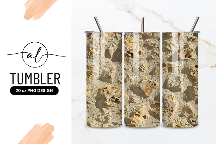 Beige and Brown Stone Wall Texture with Rough Surface