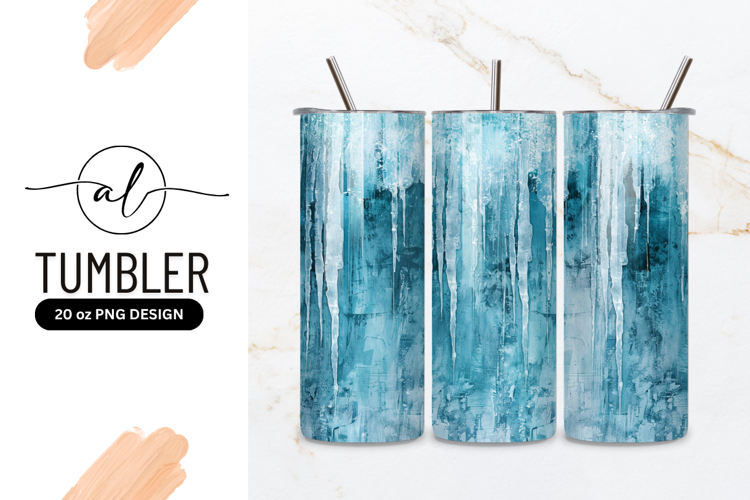Ice Background Frozen Texture Tumbler Png