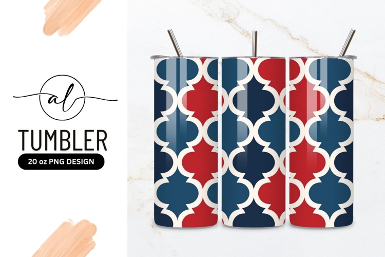 Vintage geometric tumbler design