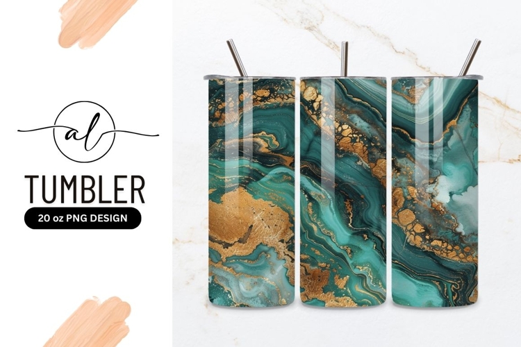 Elegant marble tumbler design