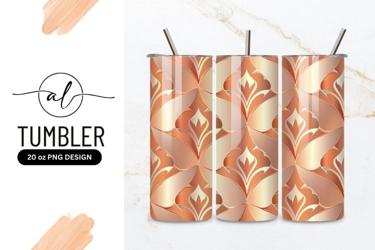 Elegant floral tumbler design