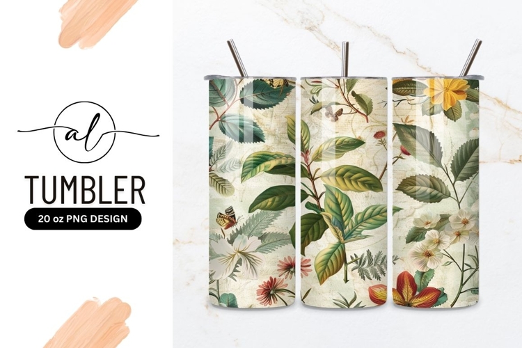 Botanical garden tumbler png design