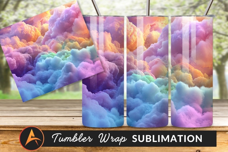 Colorful Clouds With Orange Light And Purple Hues