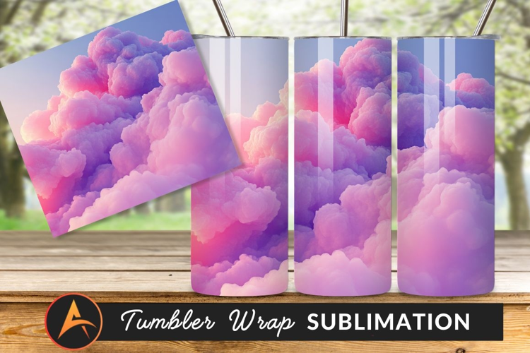 Pastel Pink And Purple Cloudscape Design Ideal Tumbler