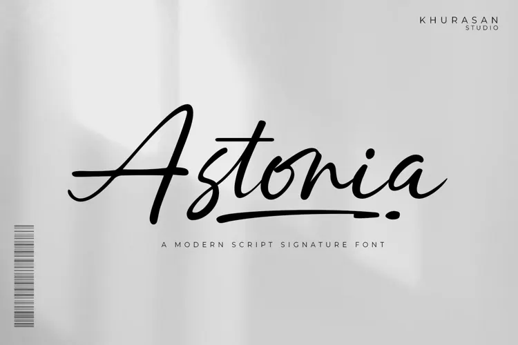 Astoria - a Modern Signature Font