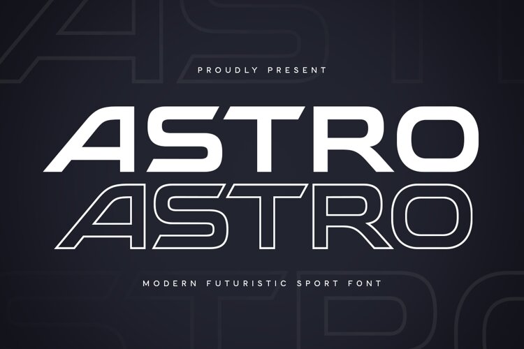 Astro - Modern Futuristic Sport Font example image 1