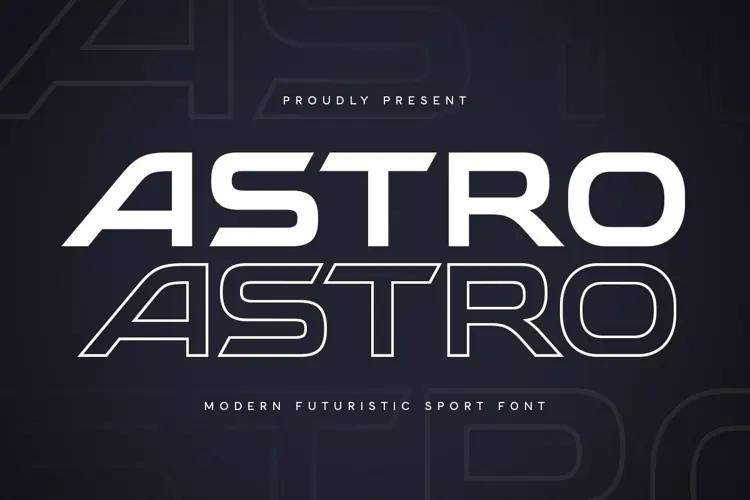 Astro - Modern Futuristic Sport Font