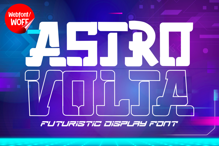 Astro Volta | Space Futuristic Sport Webfont for Dynamic Ide