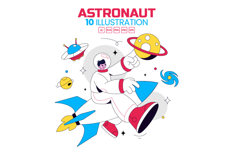 Astronaut Vector Image 12