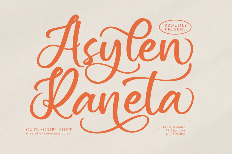Asylen Raneta Cute Script Font