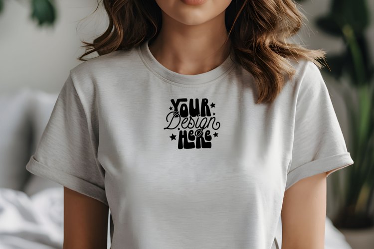 White Tshirt Mockup Image 17