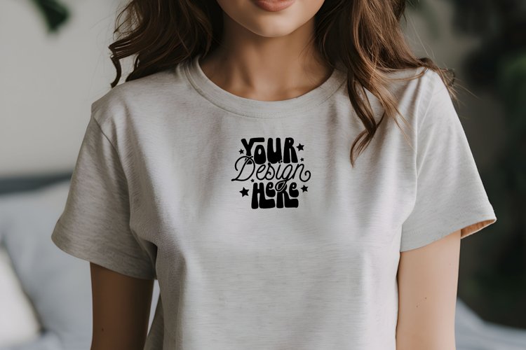 White Tshirt Mockup Image 16