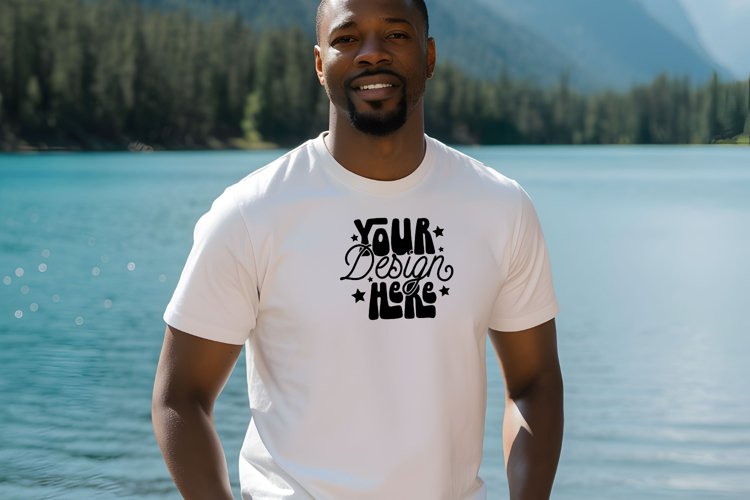 White Tshirt Mockup Image 13