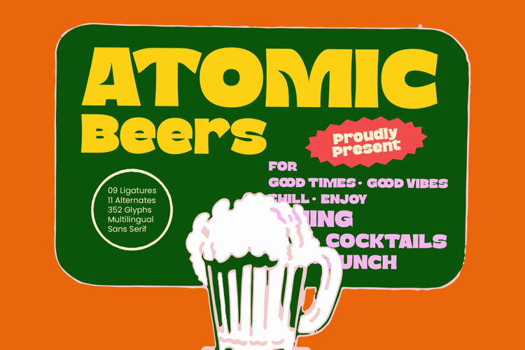 Atomic Beers Bold Sans Display Font