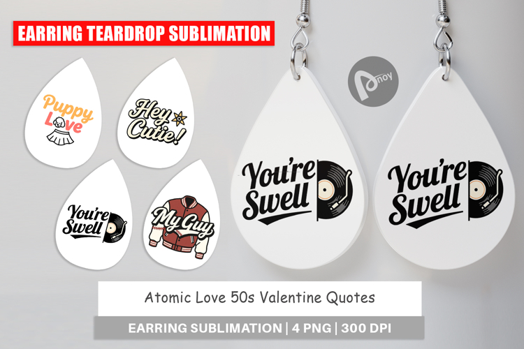 Earring Sublimation Designs Image 7