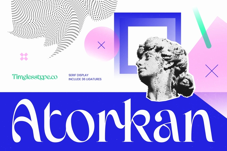 Atorkan - Serif Display Font