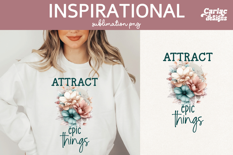 Inspirational Shirt Sublimation, Attract Epic Things