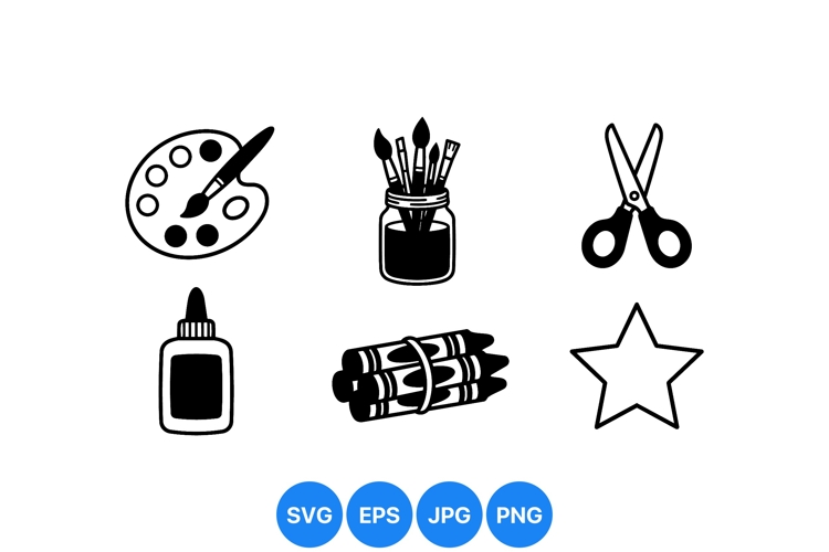 Art Palette Clipart Image 22