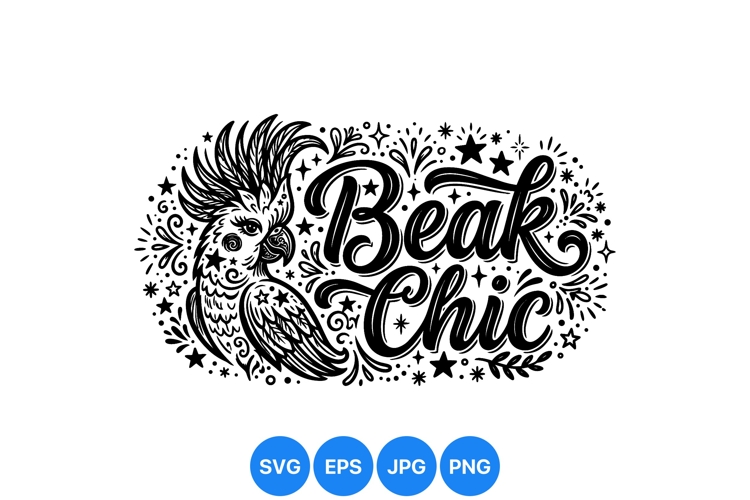 Black And White Bird Clipart Image 18