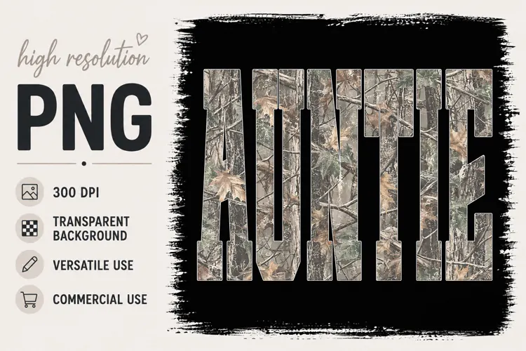 Auntie png, Camo png