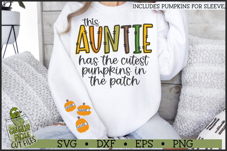 Auntie Pumpkin Patch SVG File